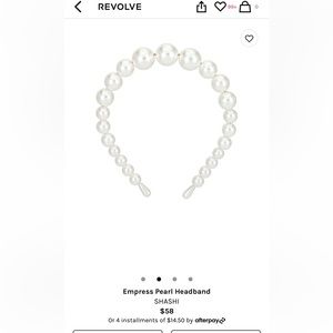Revolve pearl headband